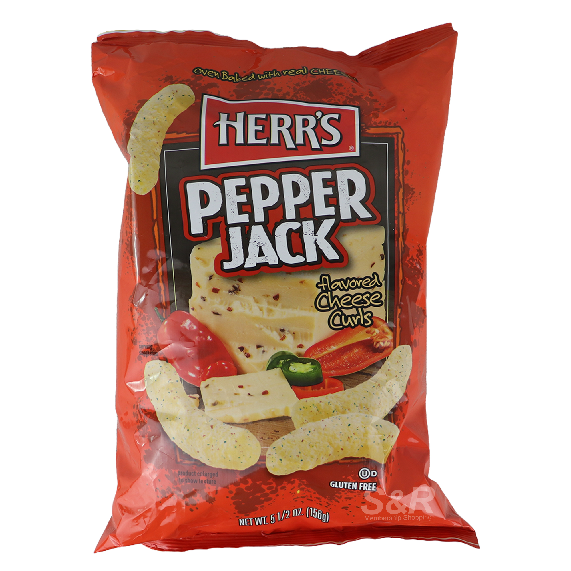 Herr's Pepper Jack Flavored Curls 156g